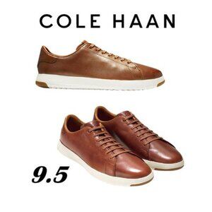 Cole Haan GrandPrø Brown Leather Lace Up Low Top Tennis Sneakers Women’s 9.5